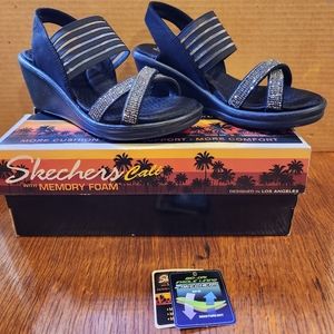 Skechers dressy black sandal- Sz 7